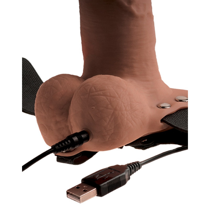 6“ Hollow Strap-on with Balls – Fetish Fantasy Series