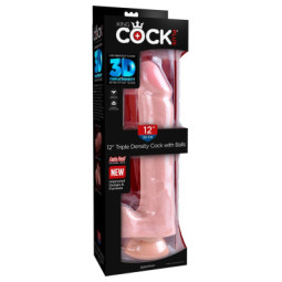 12“ Triple Density Cock with Balls – King Cock Plus