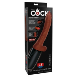 7, 5“ Thrusting Cock with Balls – King Cock Plus
