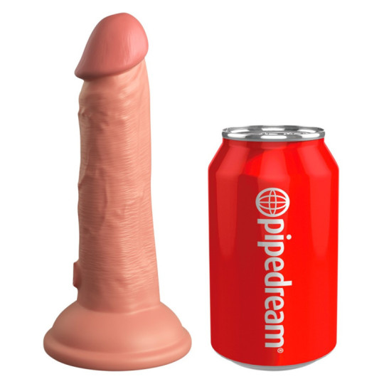 6“ Dual Density Silicone Cock – King Cock Elite