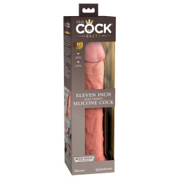 11“ Dual Density Silicone Cock – King Cock Elite