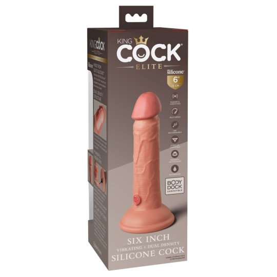 6“ Silicone Cock – King Cock Elite