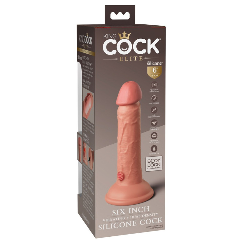 6“ Silicone Cock – King Cock Elite