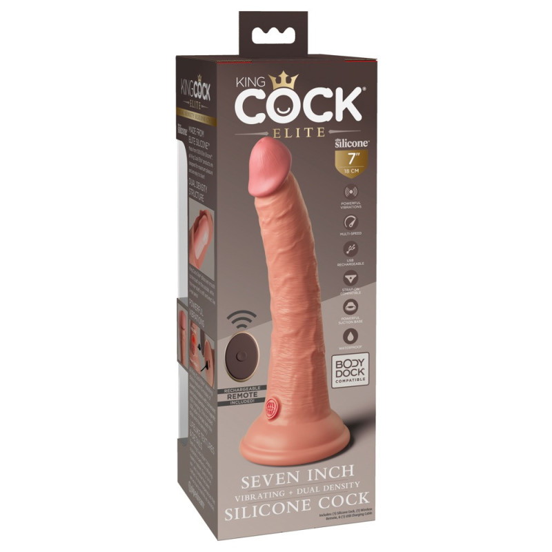 7“ Silicone Cock RC – King Cock Elite