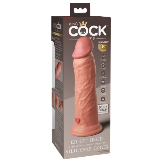 8“ Silicone Cock – King Cock Elite