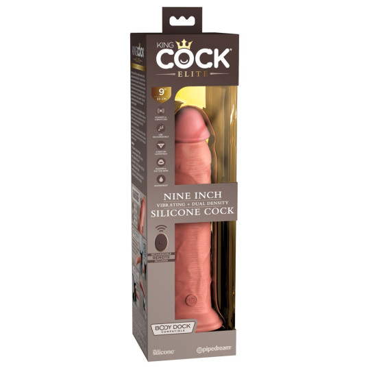 9“ Silicone Cock RC – King Cock Elite