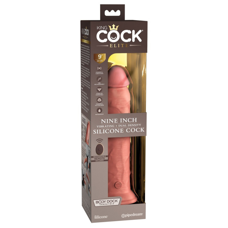 9“ Silicone Cock RC – King Cock Elite