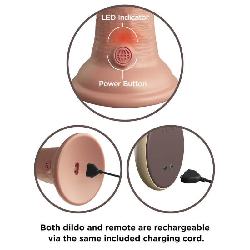 9“ Silicone Cock RC – King Cock Elite