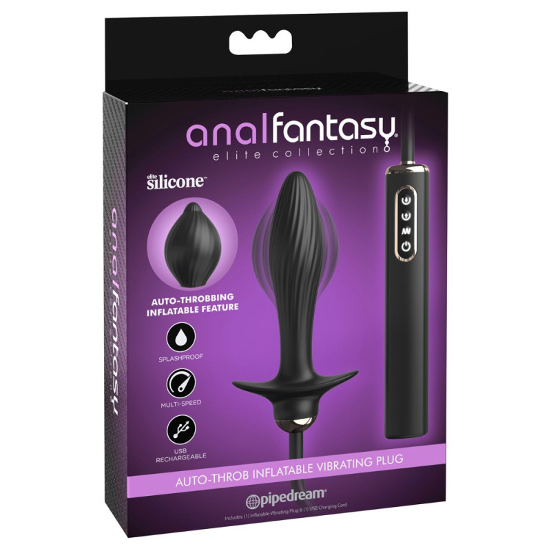 Auto-Throb Inflatable Vibrating Plug – Anal Fantasy Elite