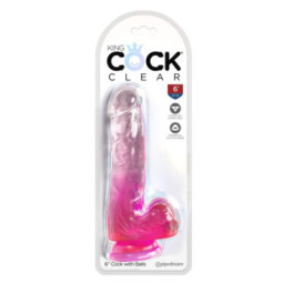 6“ Cock with Balls – King Cock Clear