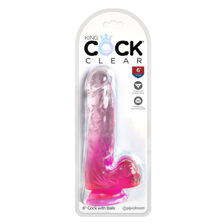 6“ Cock with Balls – King Cock Clear