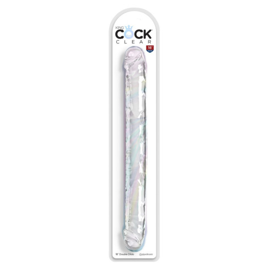 18“ Double Dildo – King Cock Clear