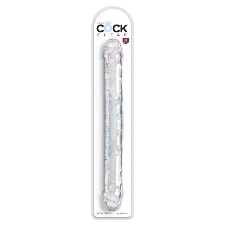 18“ Double Dildo – King Cock Clear