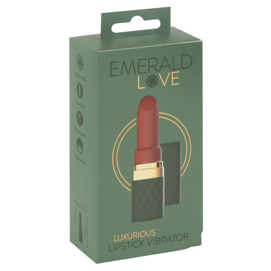 Luxurious Lipstick Vibrator – Emerald Love