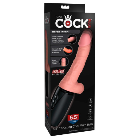 6, 5“ Thrusting Cock with Balls – King Cock Plus