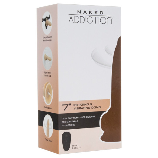 7“ Rotating & Vibrating Dong – Naked Addiction