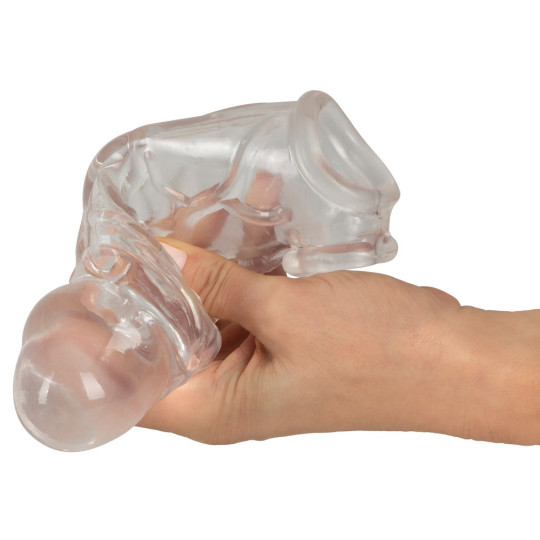 Penis Sleeve with extension + ball ring – Crystal