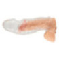 Penis Sleeve with extension + ball ring – Crystal