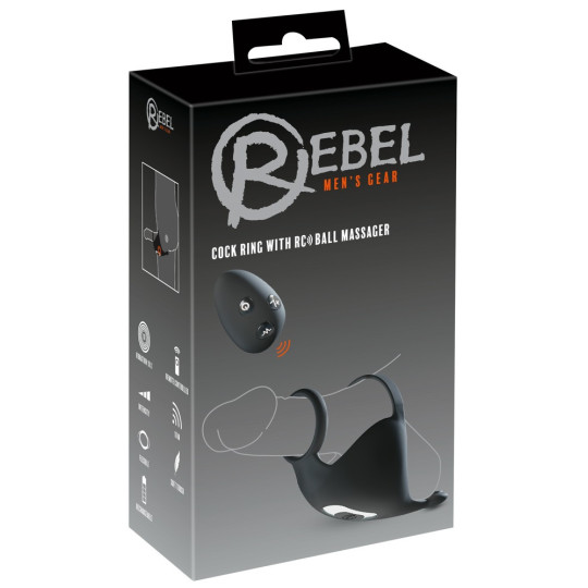 Cock ring with RC ball massager – Rebel
