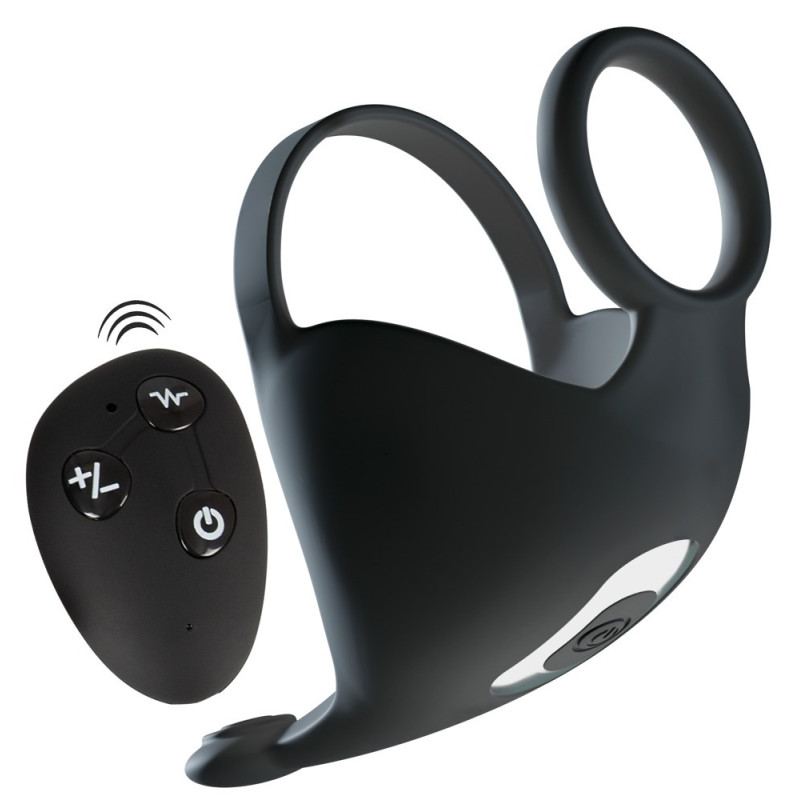 Cock ring with RC ball massager – Rebel
