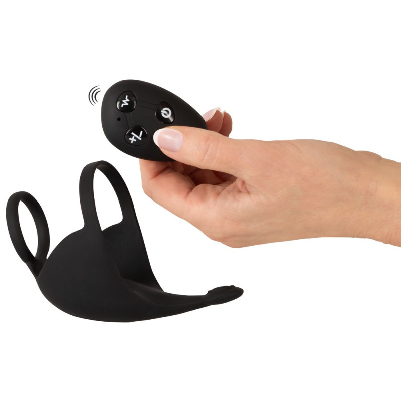 Cock ring with RC ball massager – Rebel