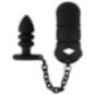 Cock cage with butt plug – Black Velvets