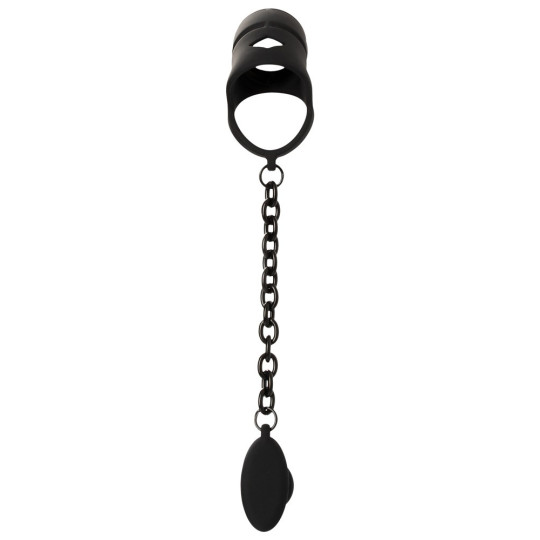 Cock cage with butt plug – Black Velvets
