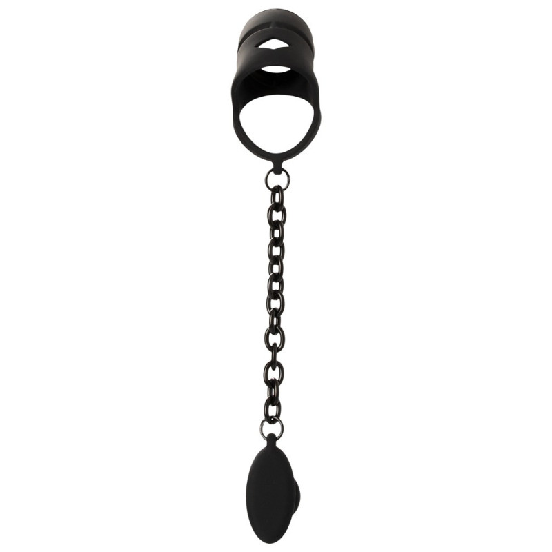 Cock cage with butt plug – Black Velvets