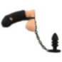 Cock cage with butt plug – Black Velvets