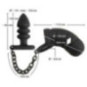 Cock cage with butt plug – Black Velvets