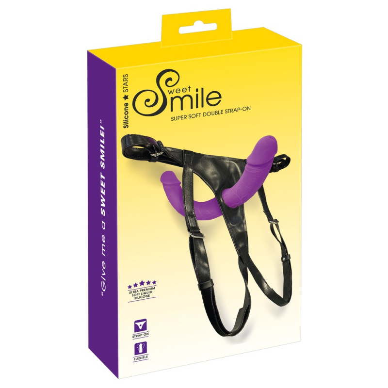 Super Soft Double Strap-On – Sweet Smile