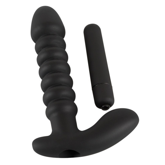 Vibrating plug medium – Black Velvets
