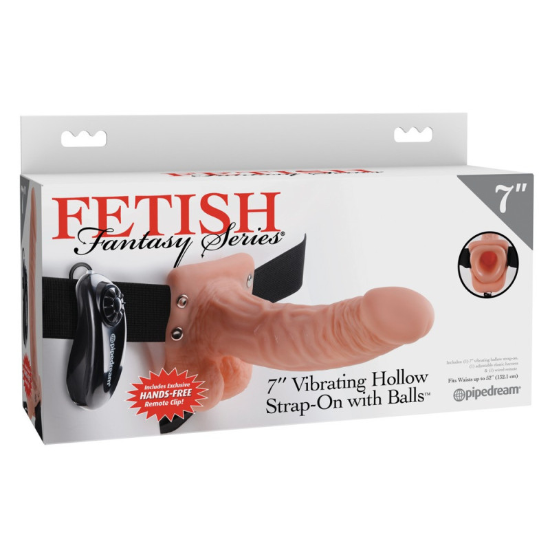 7“ Vibrating Hollow Strap-on – Fetish Fantasy Series