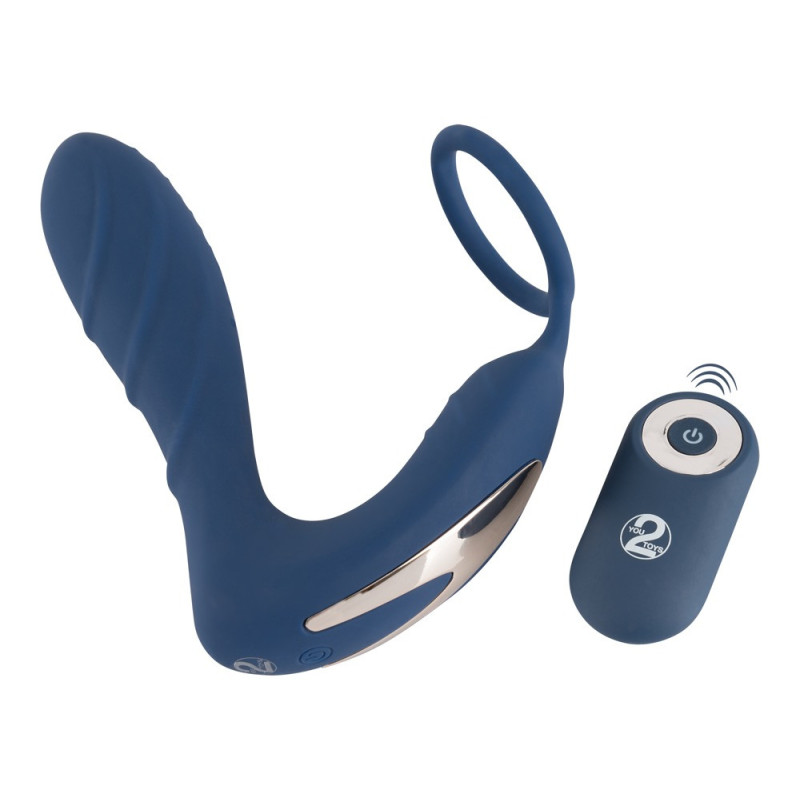 Vibrating Prostate Plug with cockring – You2Toys