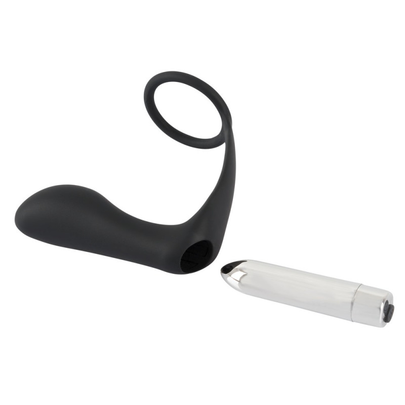 Vibrating Ring & Plug – Black Velvets
