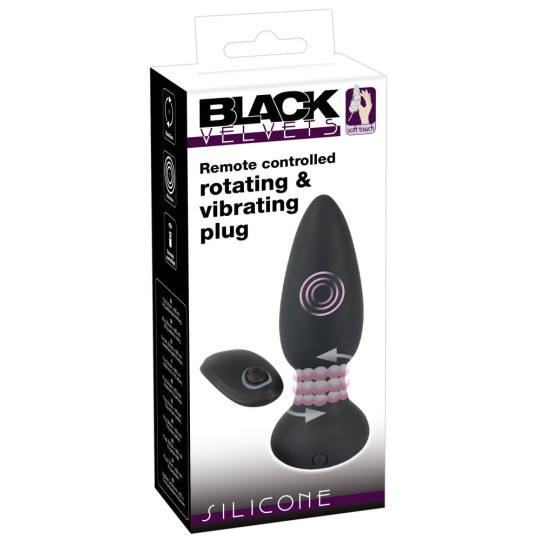 RC rotating & vibrating plug – Black Velvets