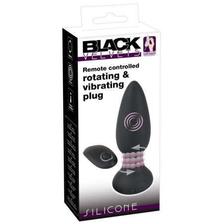RC rotating & vibrating plug – Black Velvets