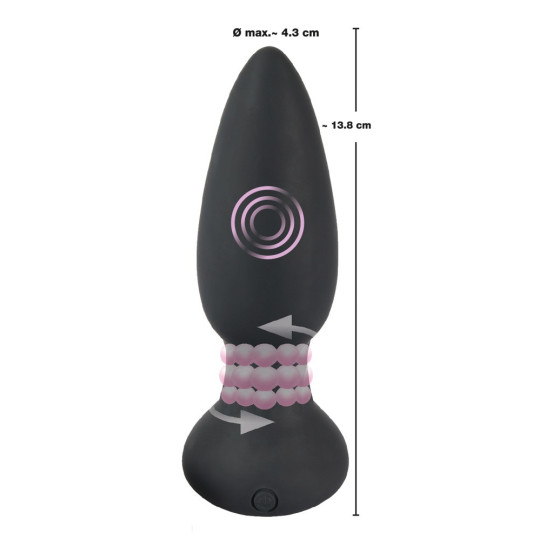 RC rotating & vibrating plug – Black Velvets