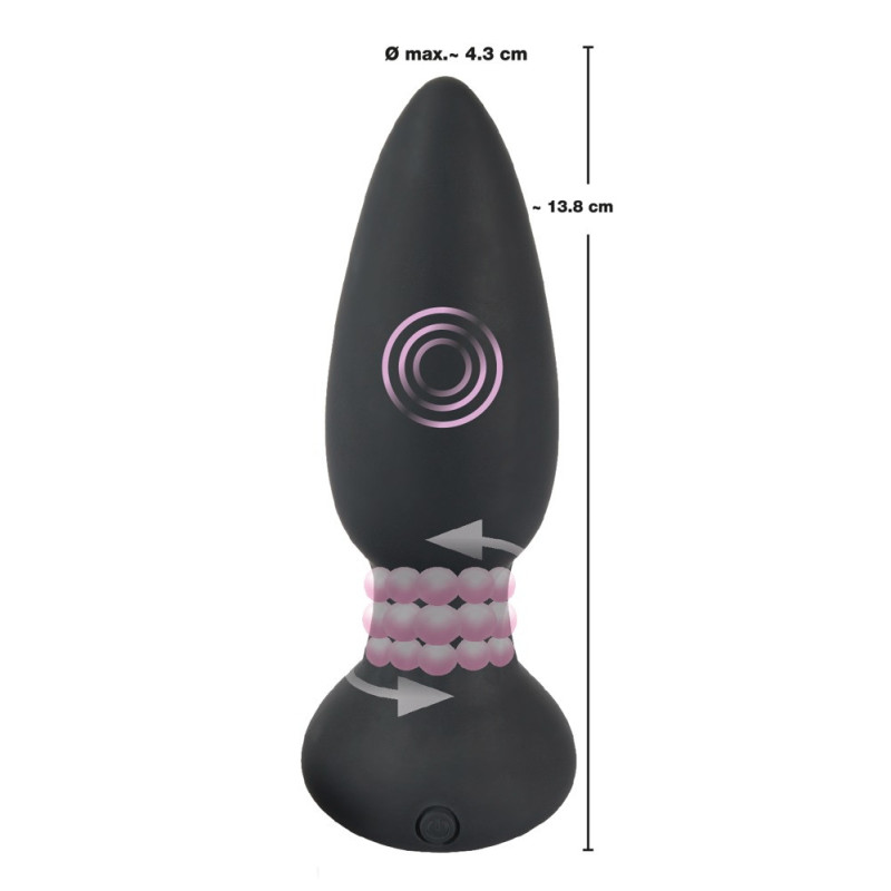 RC rotating & vibrating plug – Black Velvets