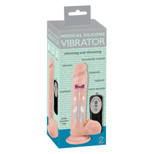 Medical Silicone Thrusting Vibrator – Medical Silicone
