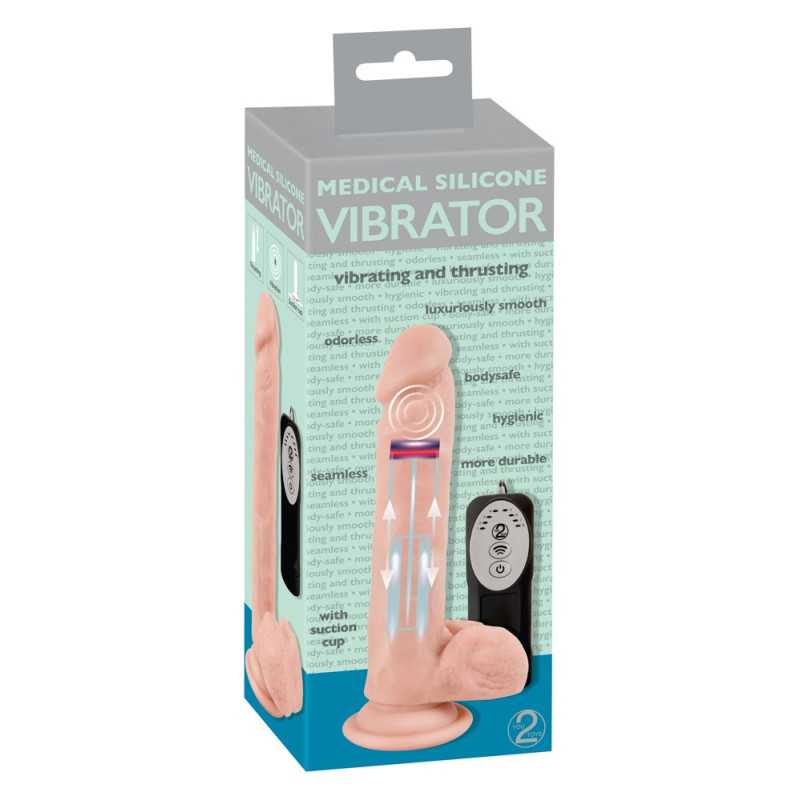 Medical Silicone Thrusting Vibrator – Medical Silicone