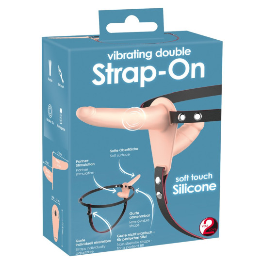 Vibrating Double Strap-On – You2Toys