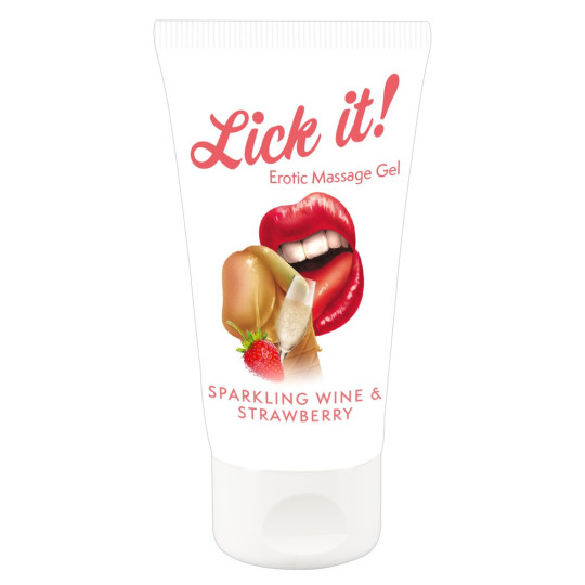 Erotic Massage Gel Strawberry – Lick it!