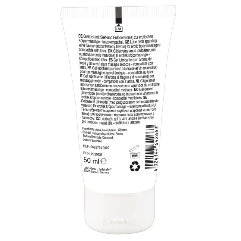 Erotic Massage Gel Strawberry – Lick it!