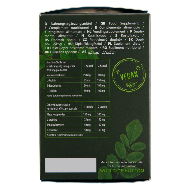 Pure Moringa + Maca Man Leistung – HOT