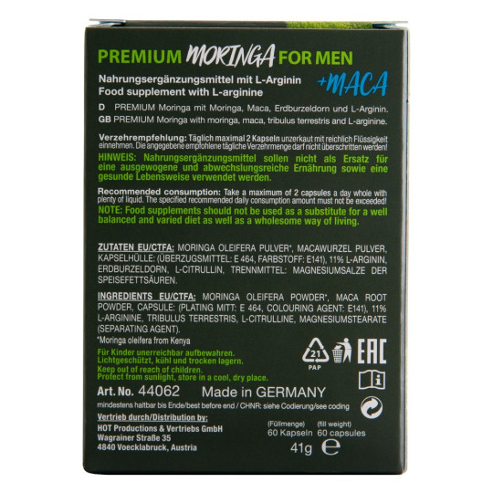Pure Moringa + Maca Man Leistung – HOT