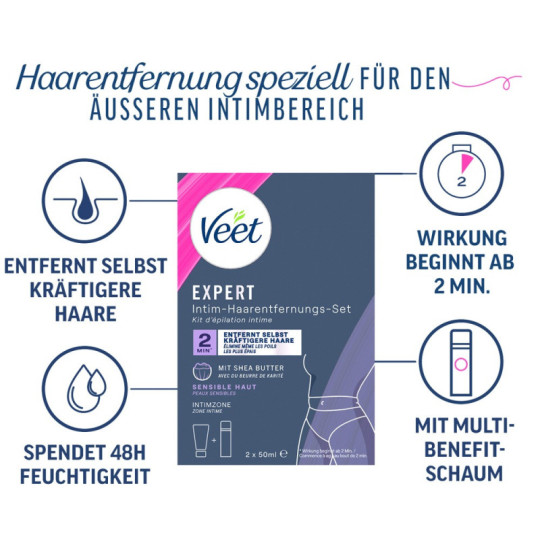 EXPERT Intim-Haarentfernungs-Set – Veet