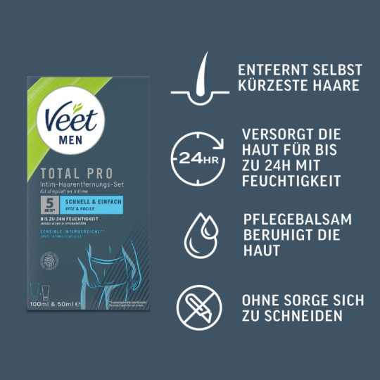 Men TOTAL PRO Intim-Haarentfernungs-Set – Veet
