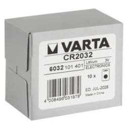 10 x 1er Batterie CR2032 – Varta