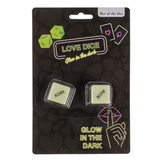 Glow in the Dark Love Dice